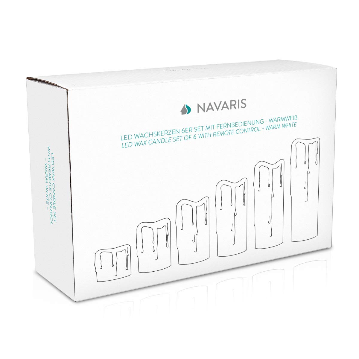 navaris-lighting-led-wachskerzen-6er-warmwei-fernbedienung image 7