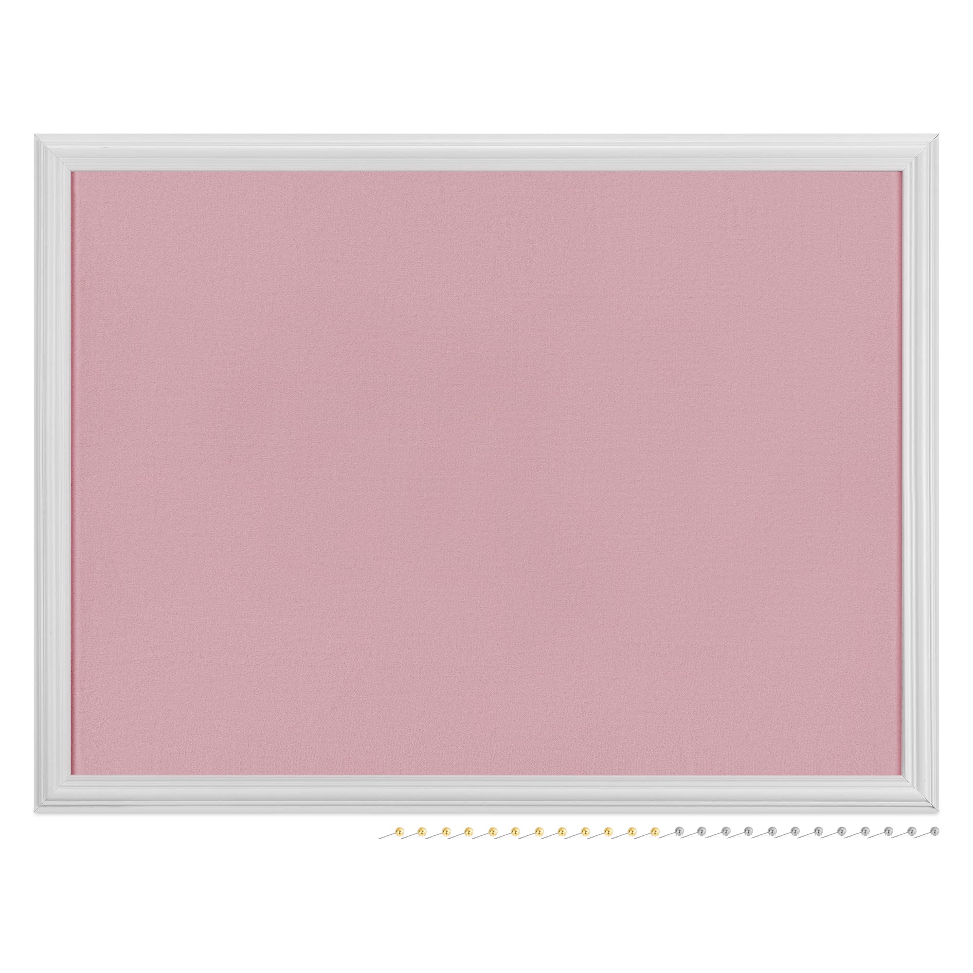 navaris-pinnwand-pl-sch-60x45-cm-fotowand-wei-rosa-mit-pins image 7