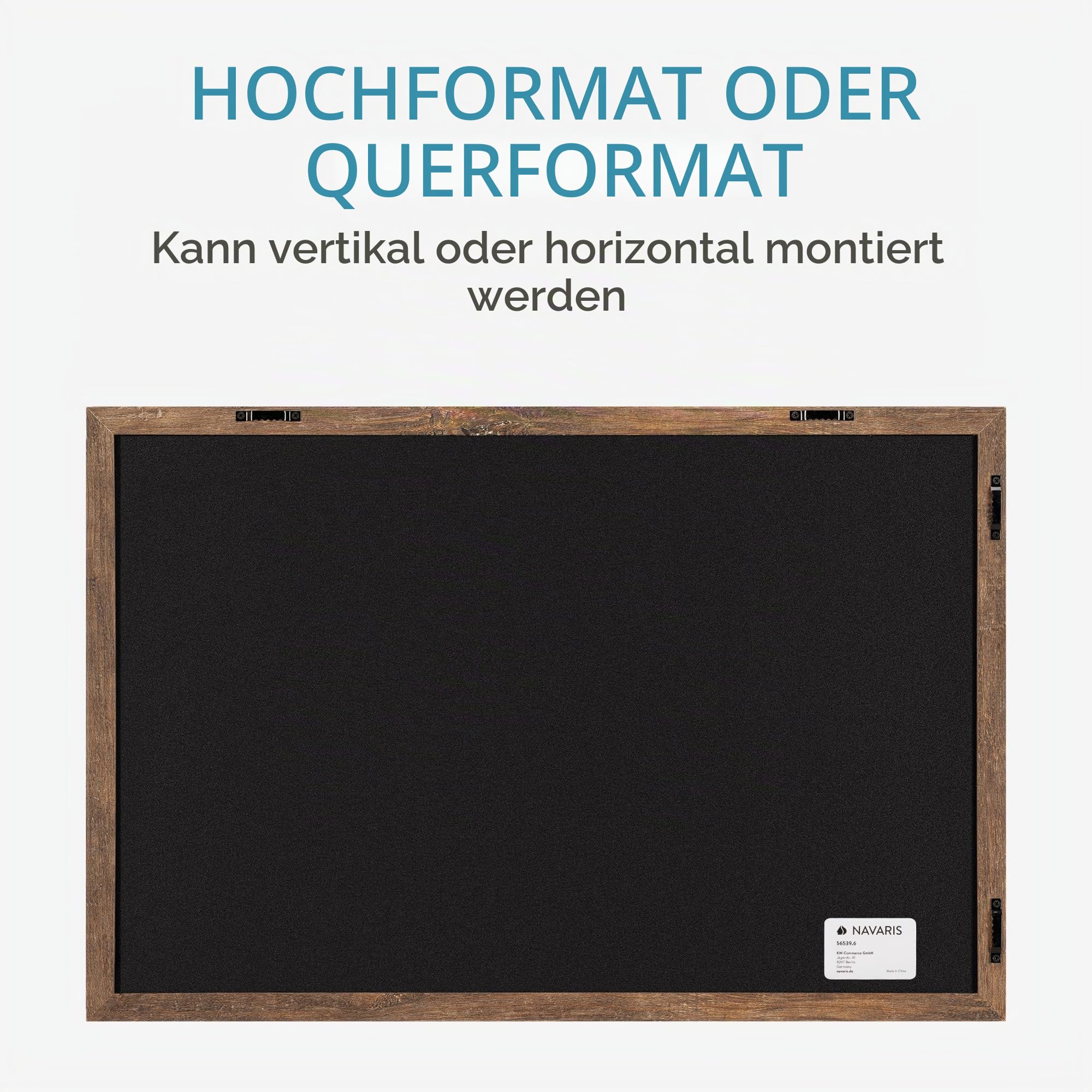 navaris-kreidetafel-holzrahmen-60x40-cm-schwarz-mit-kreide image 4