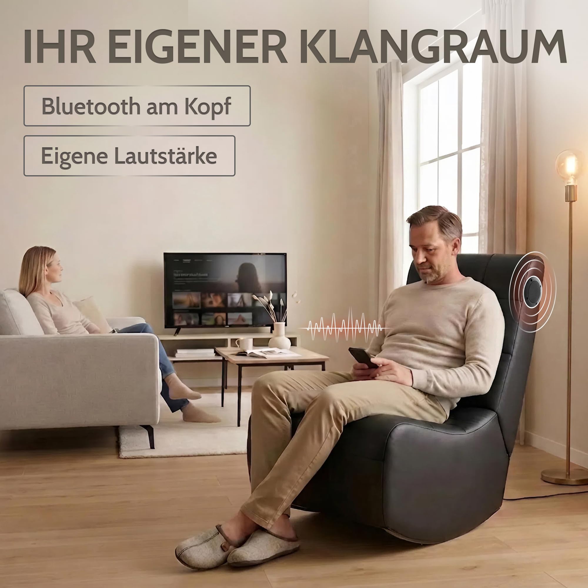 allyson-relaxsessel-lounge-fernsehsessel-bluetooth-usb-schwarz-lederlook image 4
