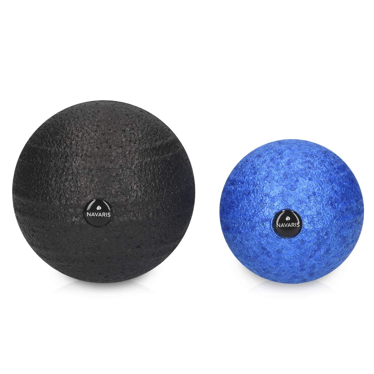 navaris-faszienball-set-2x-8-10cm-massageball-blau-schwarz-epp image 4