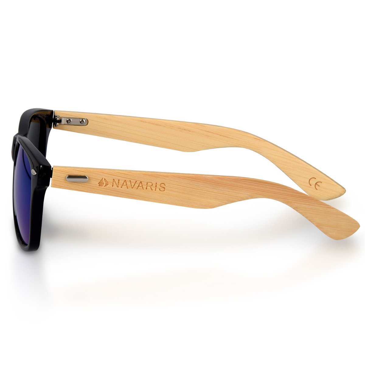 navaris-holz-sonnenbrille-uv400-bambus-unisex-mit-etui-2 image 2