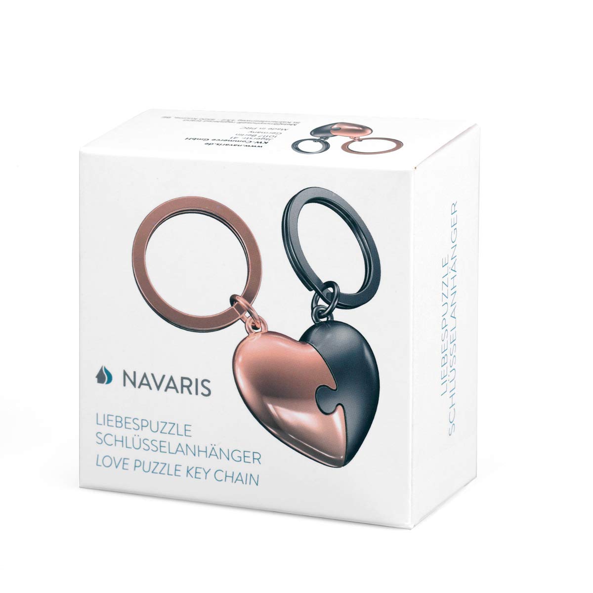 navaris-travel-schl-sselanh-nger-liebespuzzle-herz-ros-gold-anthrazit image 7