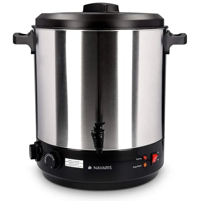 navaris-kitchen-gl-hweinkocher-einkochautomat-27l-silber-zapfhahn image 1