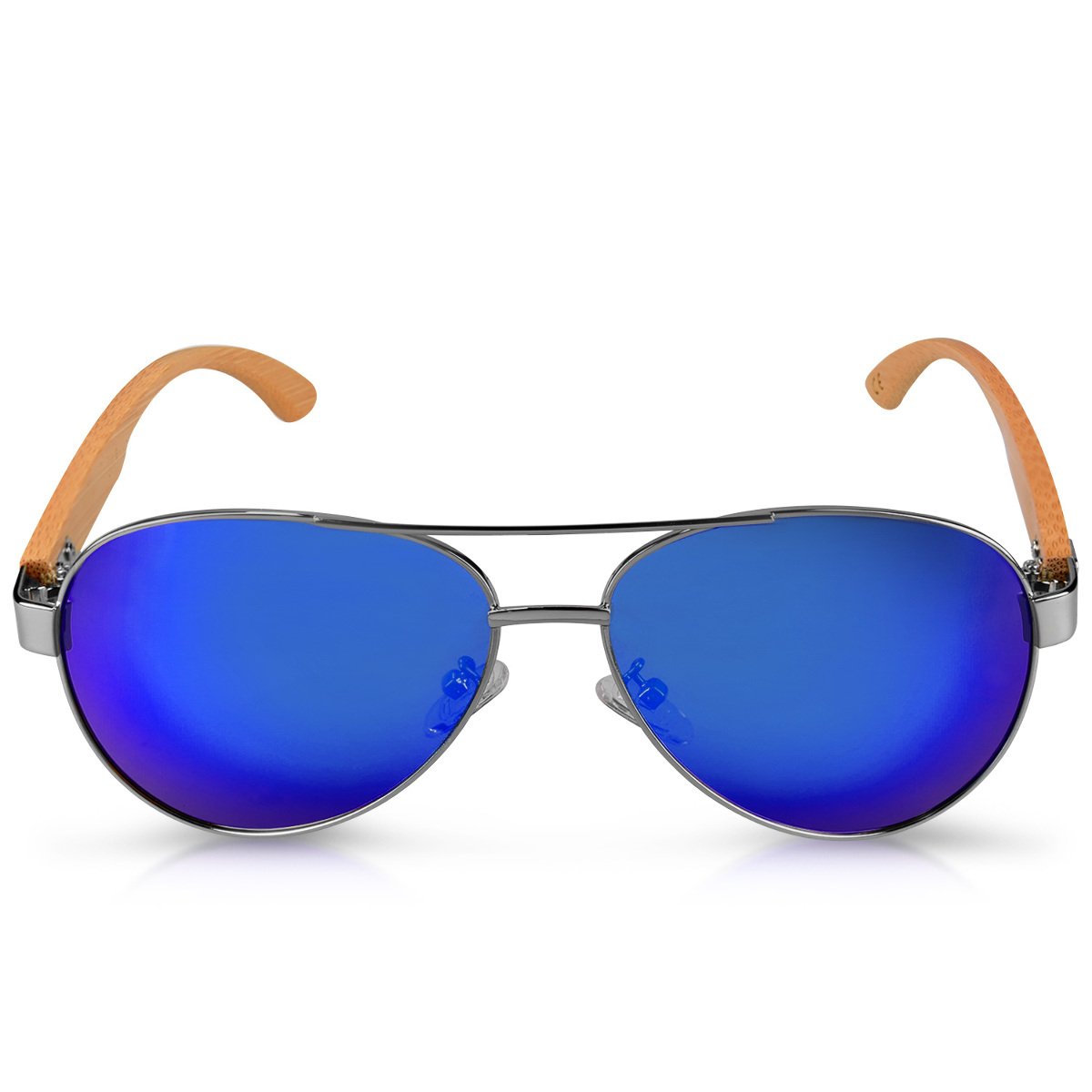 navaris-beauty-fliegerbrille-polarisiert-holz-sonnenbrille image 5