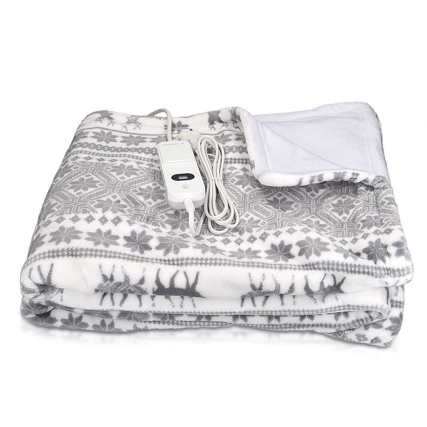 navaris-xxl-heizdecke-180x130-grau-waschbar image 8