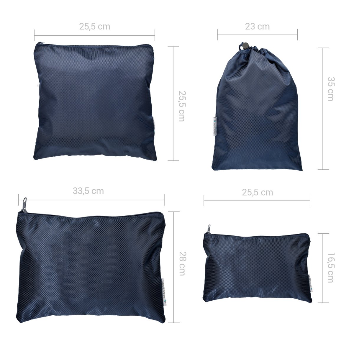 navaris-travel-koffer-packtaschen-9-teilig-dunkelblau-set image 6