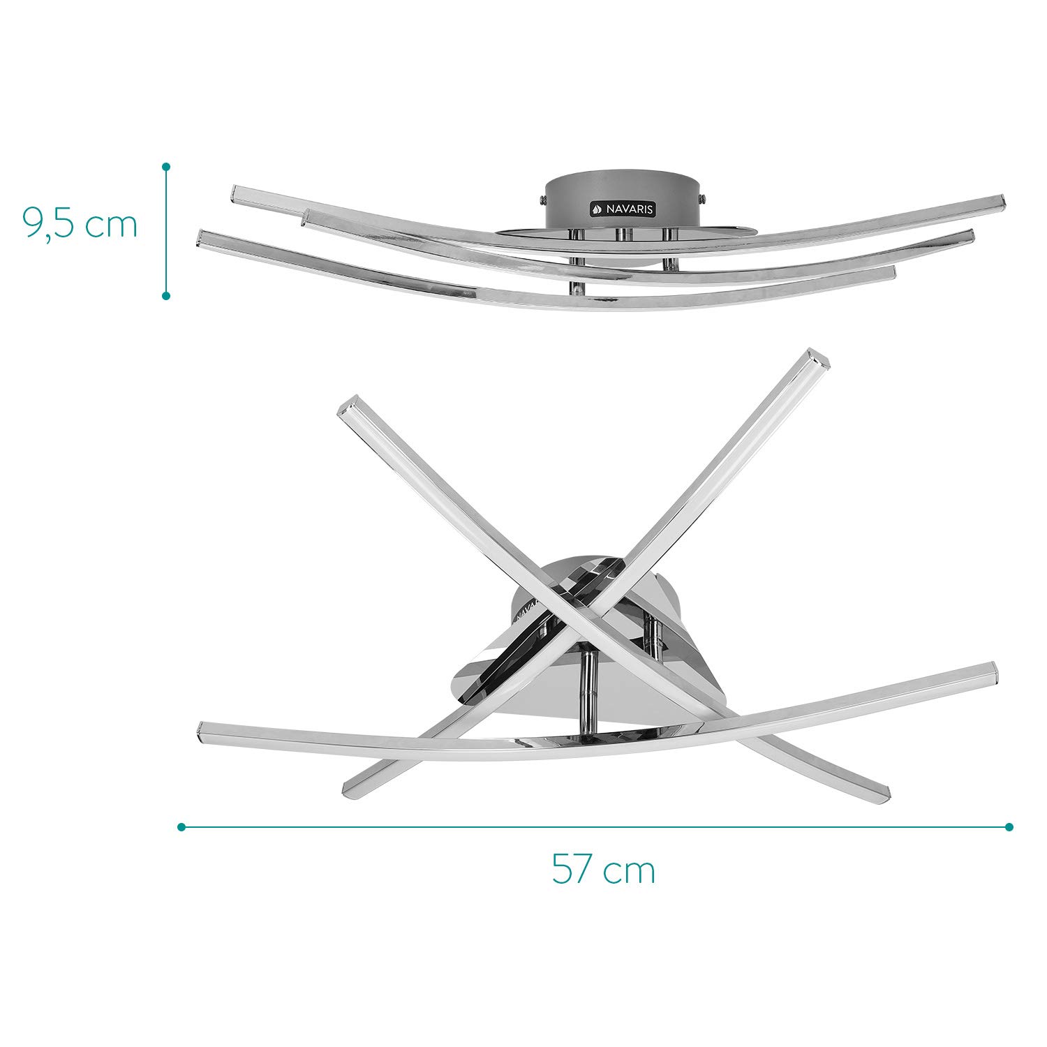 navaris-lighting-led-deckenleuchte-3-flammig-warmwei-57cm image 4