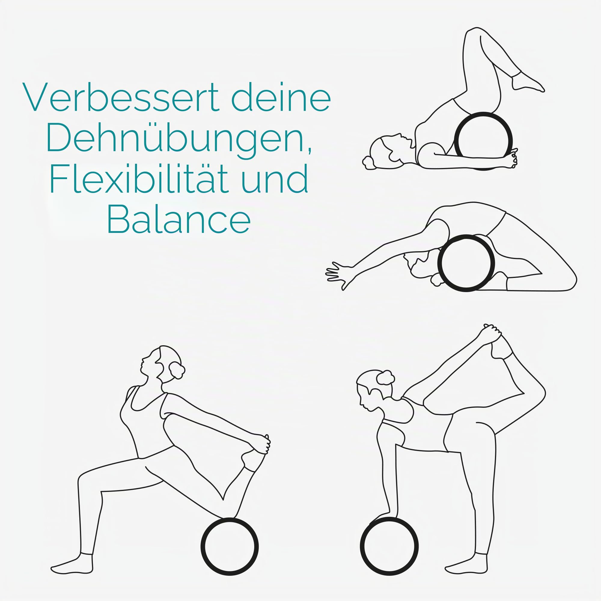 navaris-sport-yoga-rad-kork-33cm-pilates-dehnung image 6