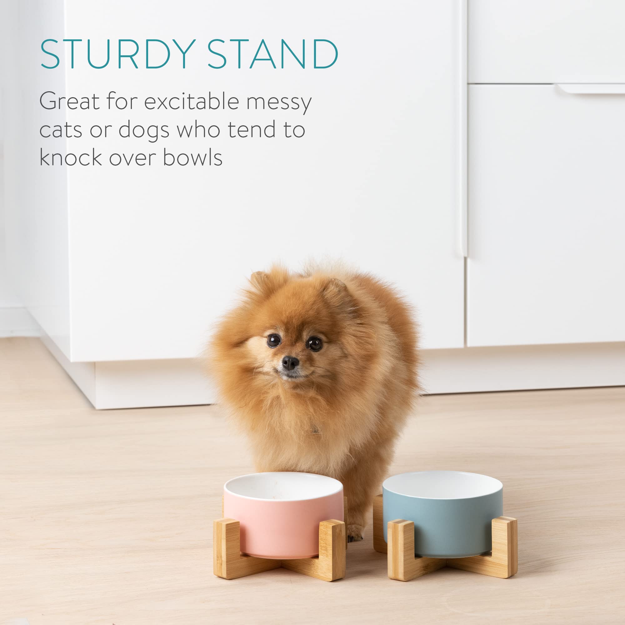 navaris-futternapf-keramik-hund-katze-blau-rosa-2er-set image 5