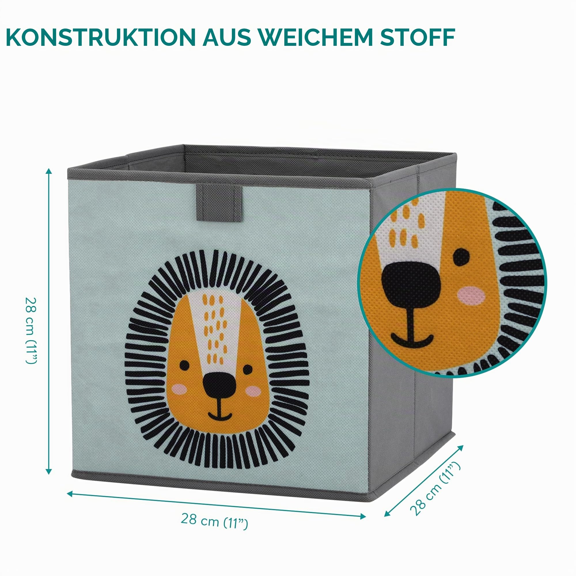 navaris-children-aufbewahrungsbox-28cm-3er-set-tier-motiv-mit-griff image 8