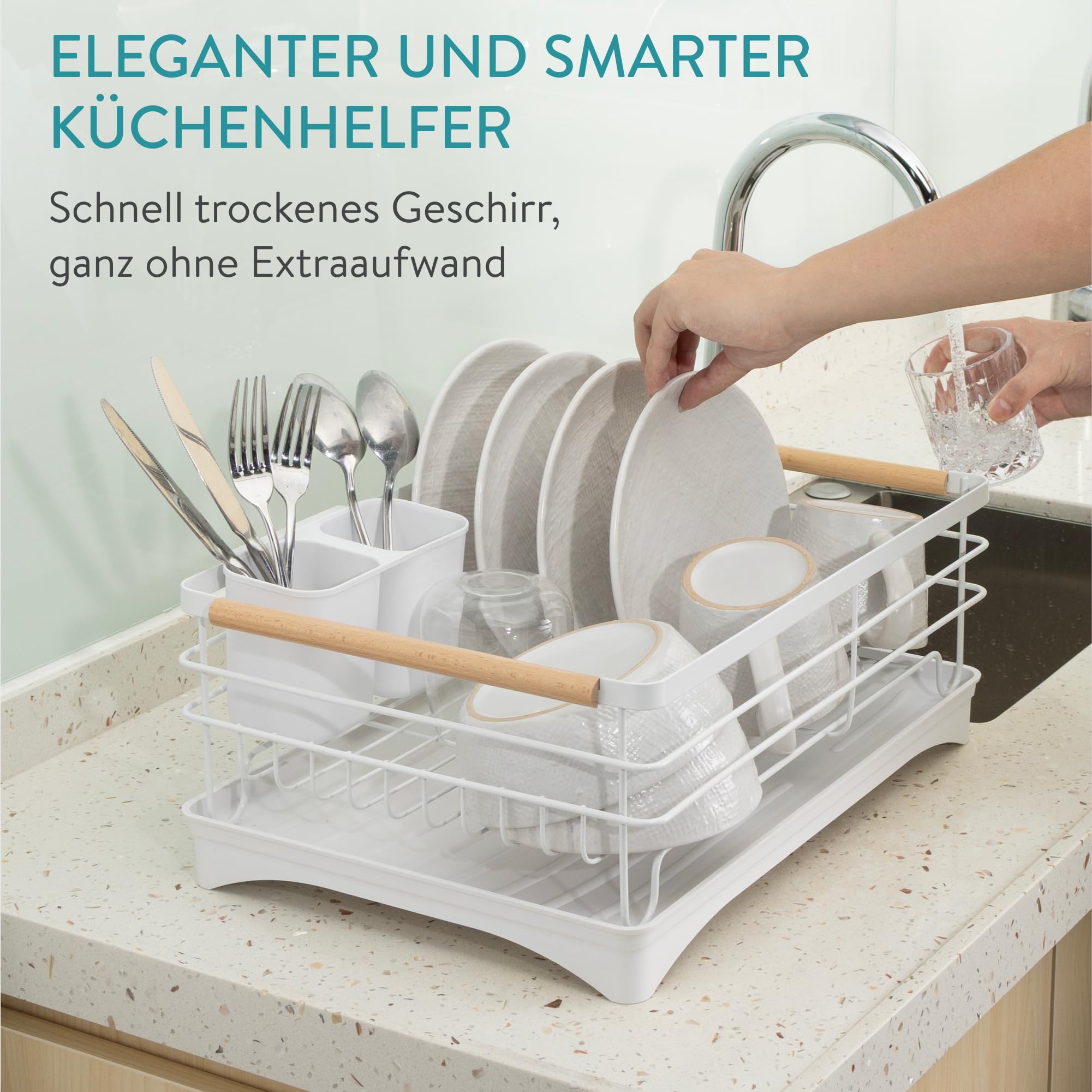 navaris-kitchen-abtropfgestell-wei-f-r-teller-besteck image 2