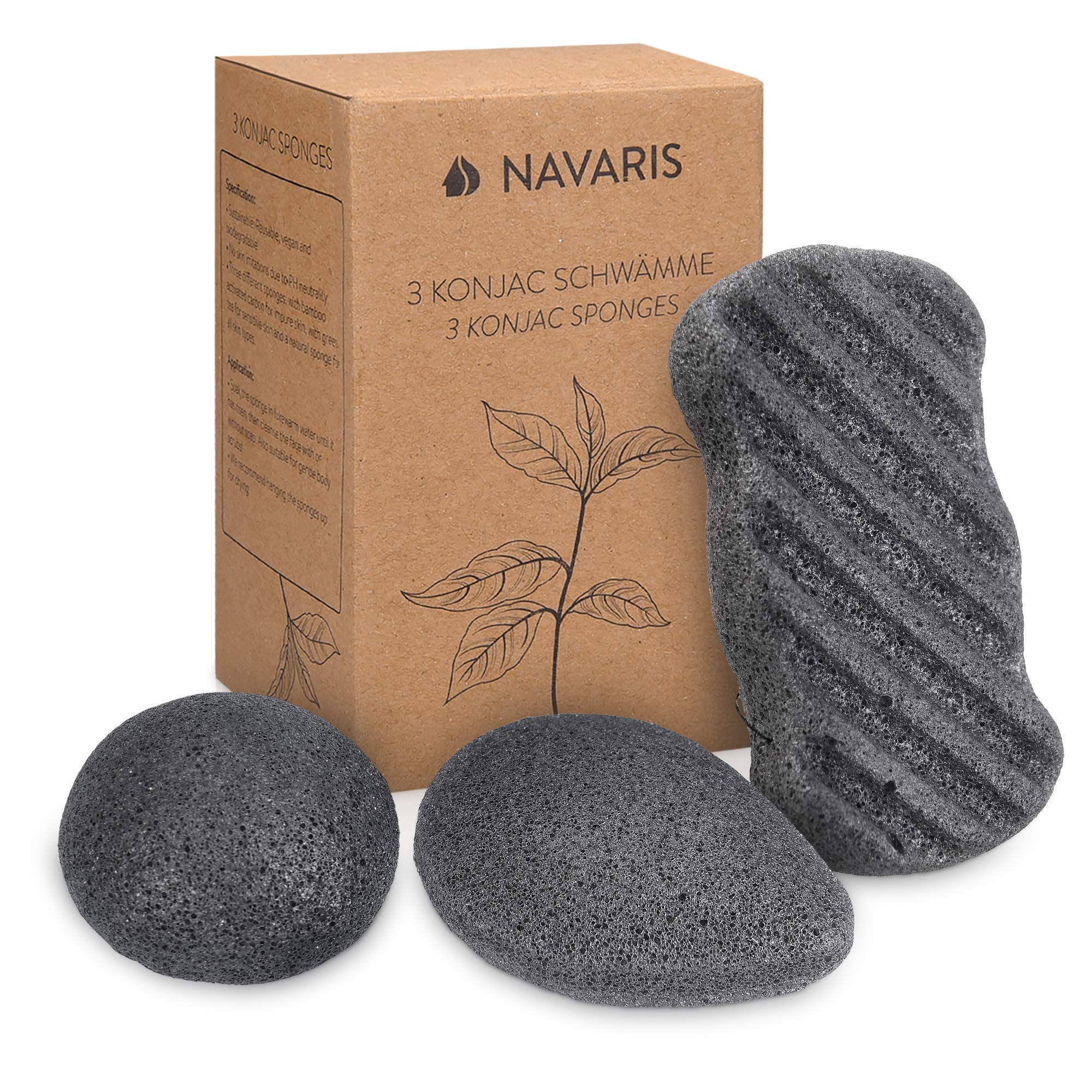 navaris-konjac-schwamm-aktivkohle-gesichtsschwamm-3er-set image 5