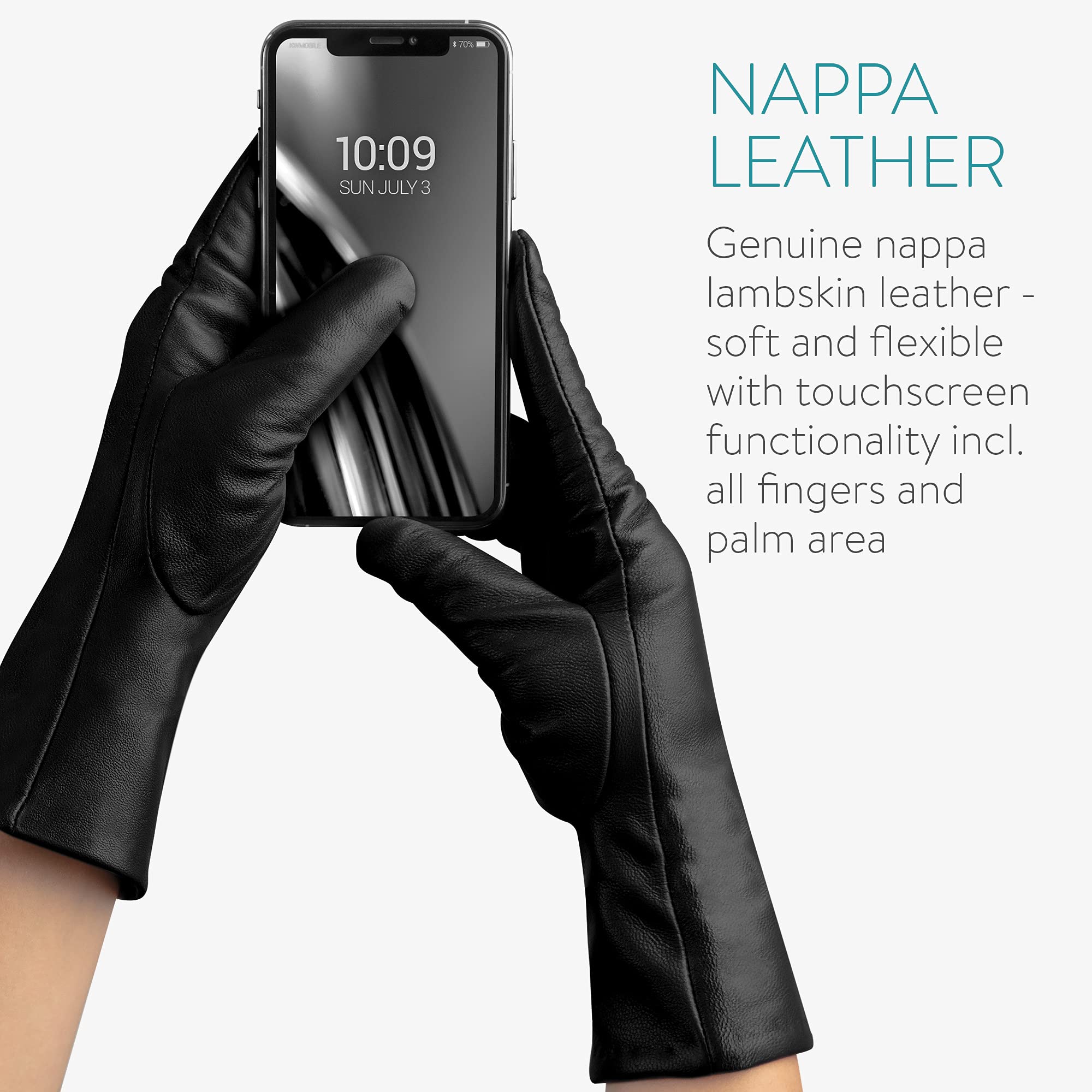 navaris-beauty-lederhandschuhe-damen-touch-lammleder image 3