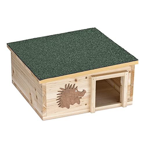 navaris-igelhaus-holz-igelh-tte-wetterfest-katzensicher image 8