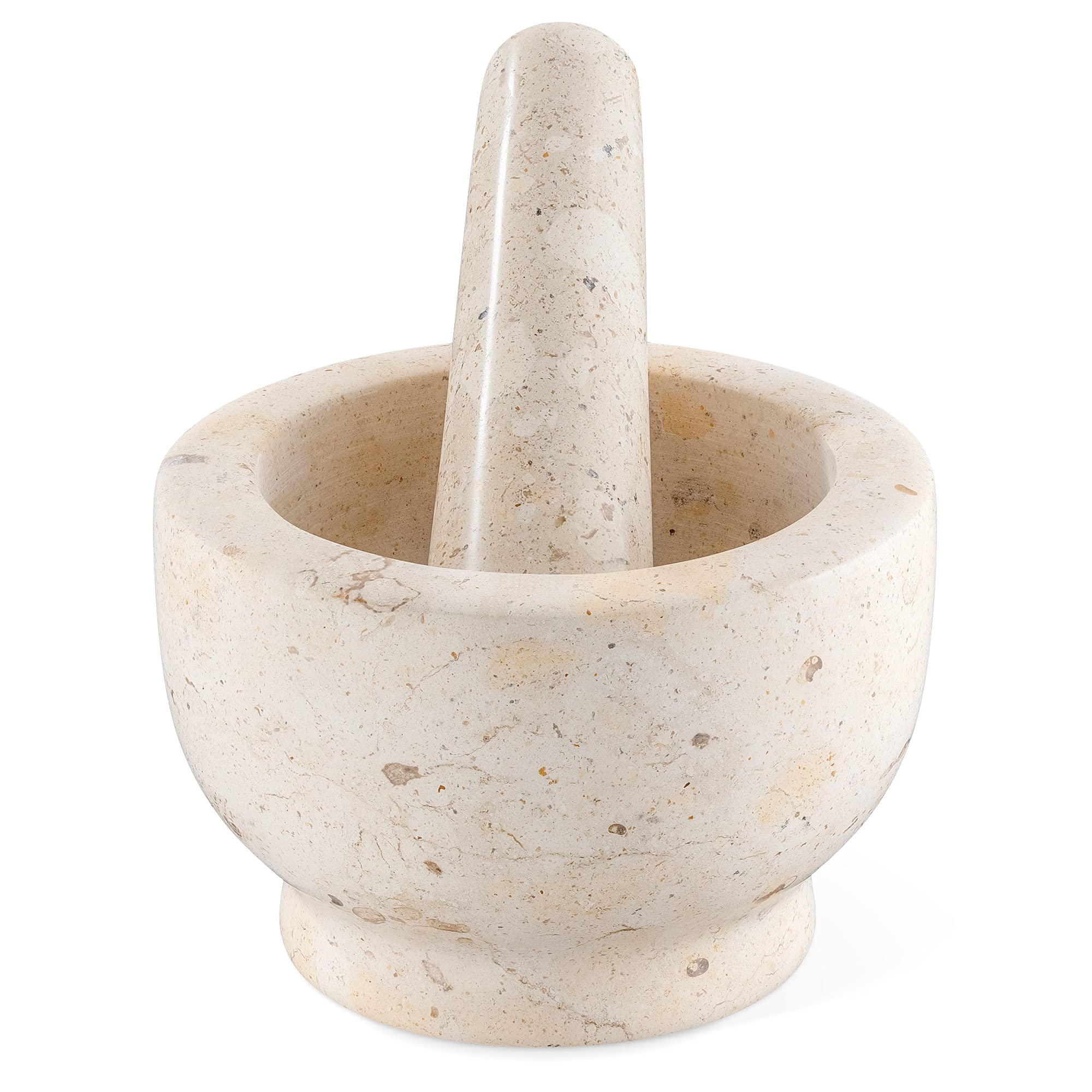 navaris-kitchen-m-rser-mit-st-el-gelber-marmor-13-cm image 1