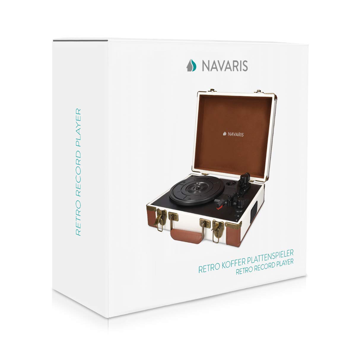 navaris-retro-koffer-plattenspieler-braun-schwarz-mit-usb-lautsprecher image 7