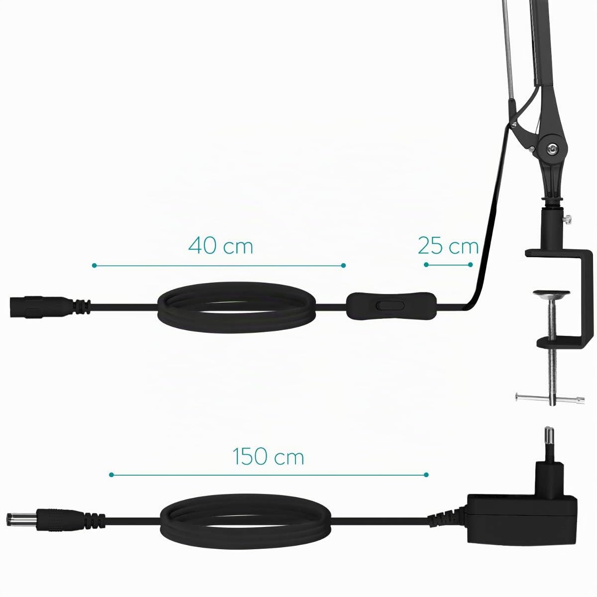 navaris-lighting-led-schreibtischlampe-klemmleuchte-schwarz-dimmbar image 4