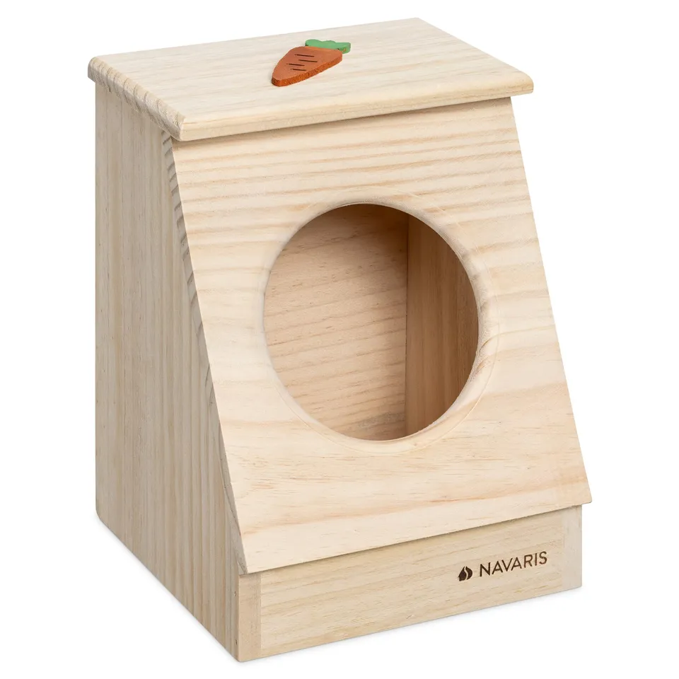 navaris-heuspender-holz-kaninchen-heuraufe-karotten-design image 1