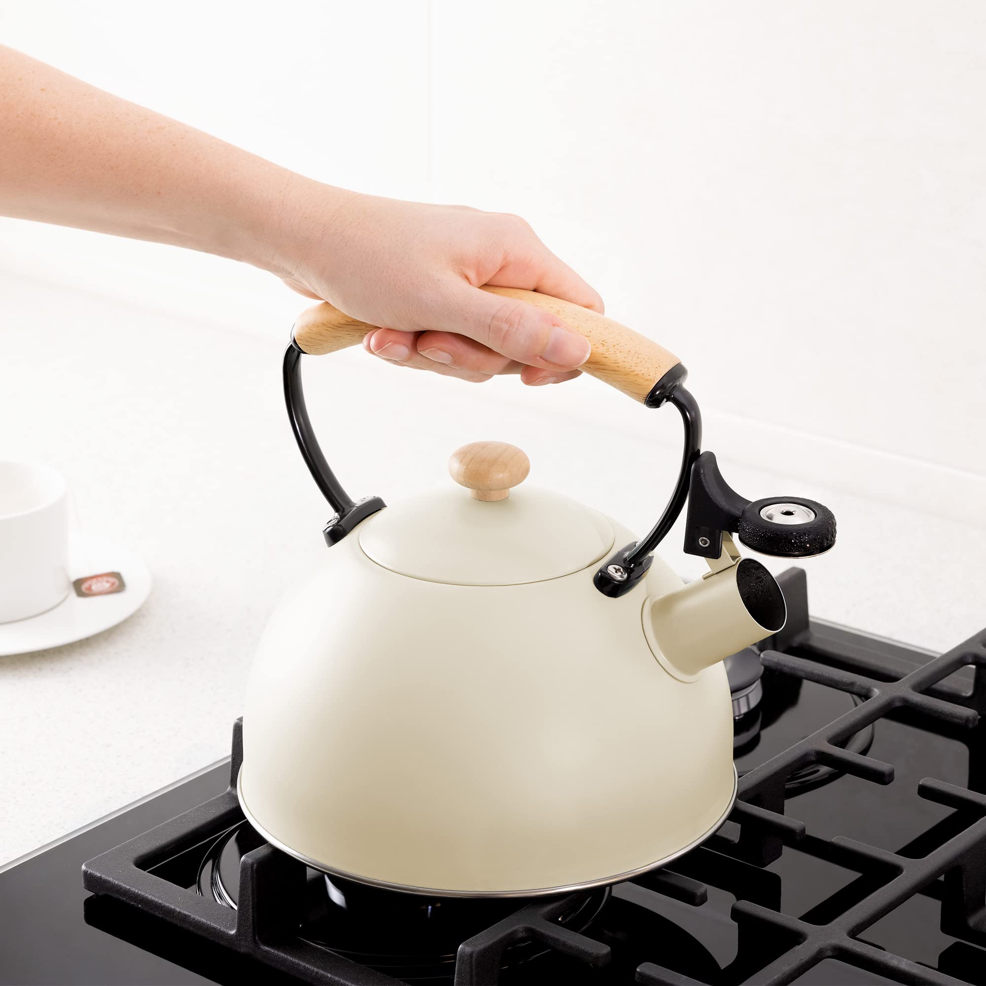 navaris-wasserkessel-mit-pfeife-2-3l-teekessel-creme image 2