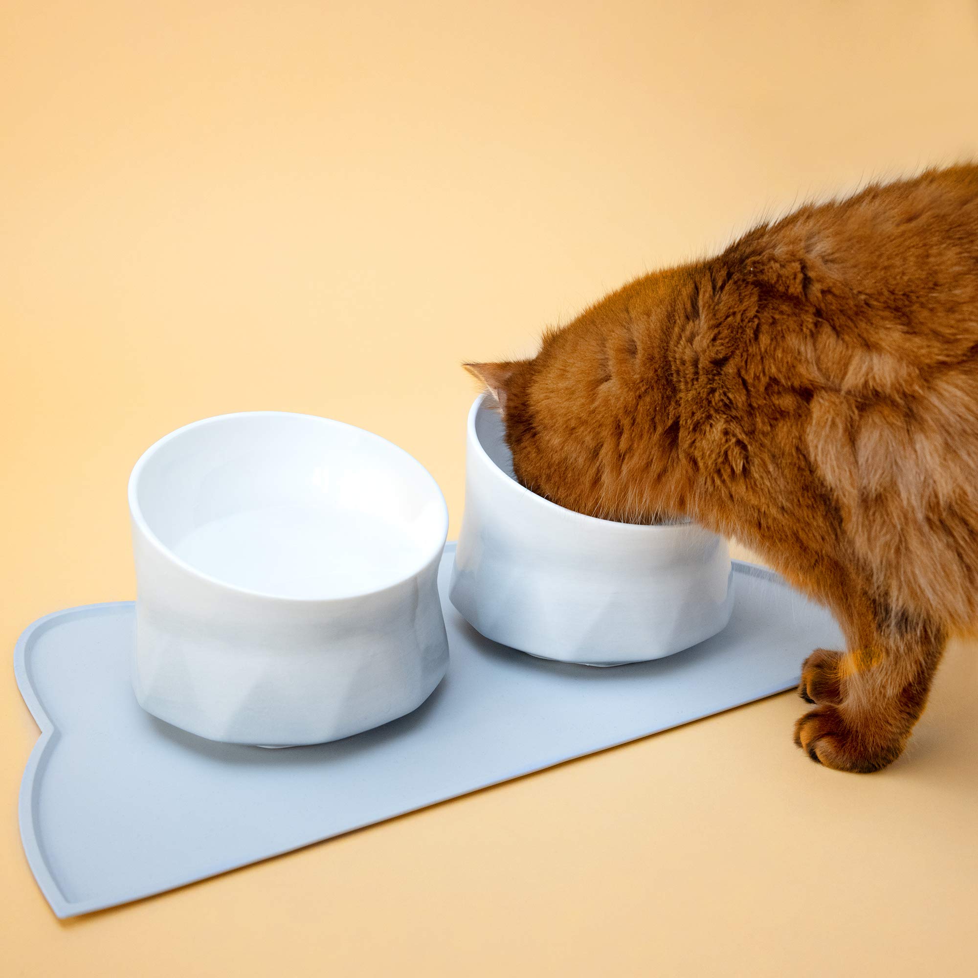 navaris-animals-fressnapf-set-keramik-2x-250ml-mit-matte image 2
