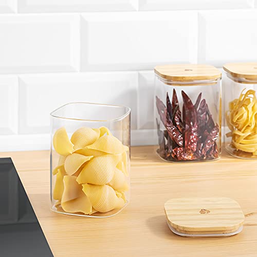 navaris-kitchen-vorratsgl-ser-mit-bambusdeckel-3x-1000-ml-luftdicht image 8