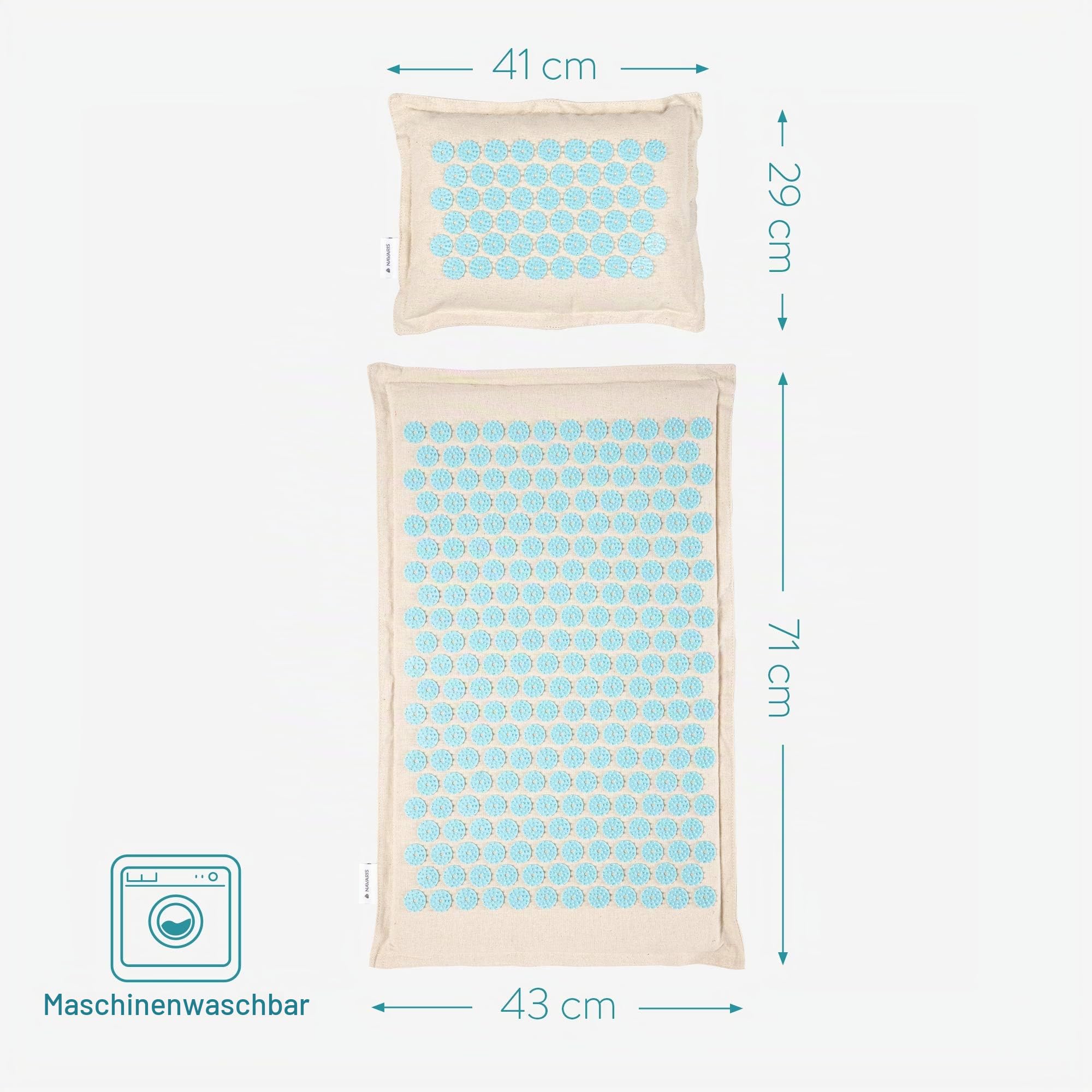 navaris-akupressur-set-2in1-matte-mit-kissen-entspannung-2 image 6