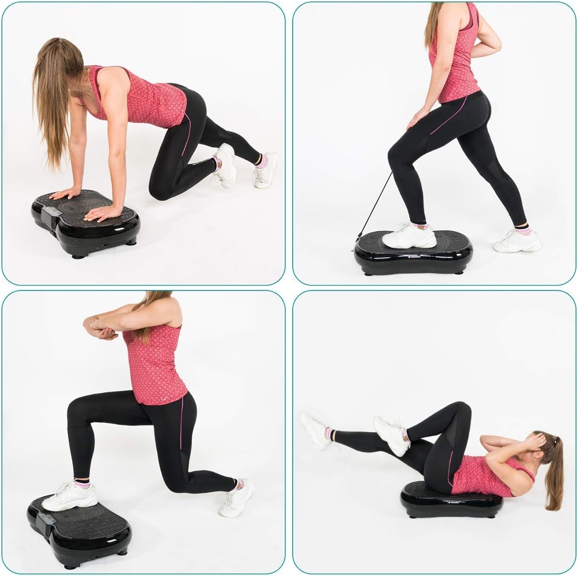 navaris-vibrationsplatte-r-ttelplatte-fitness-mit-b-ndern-200w image 2