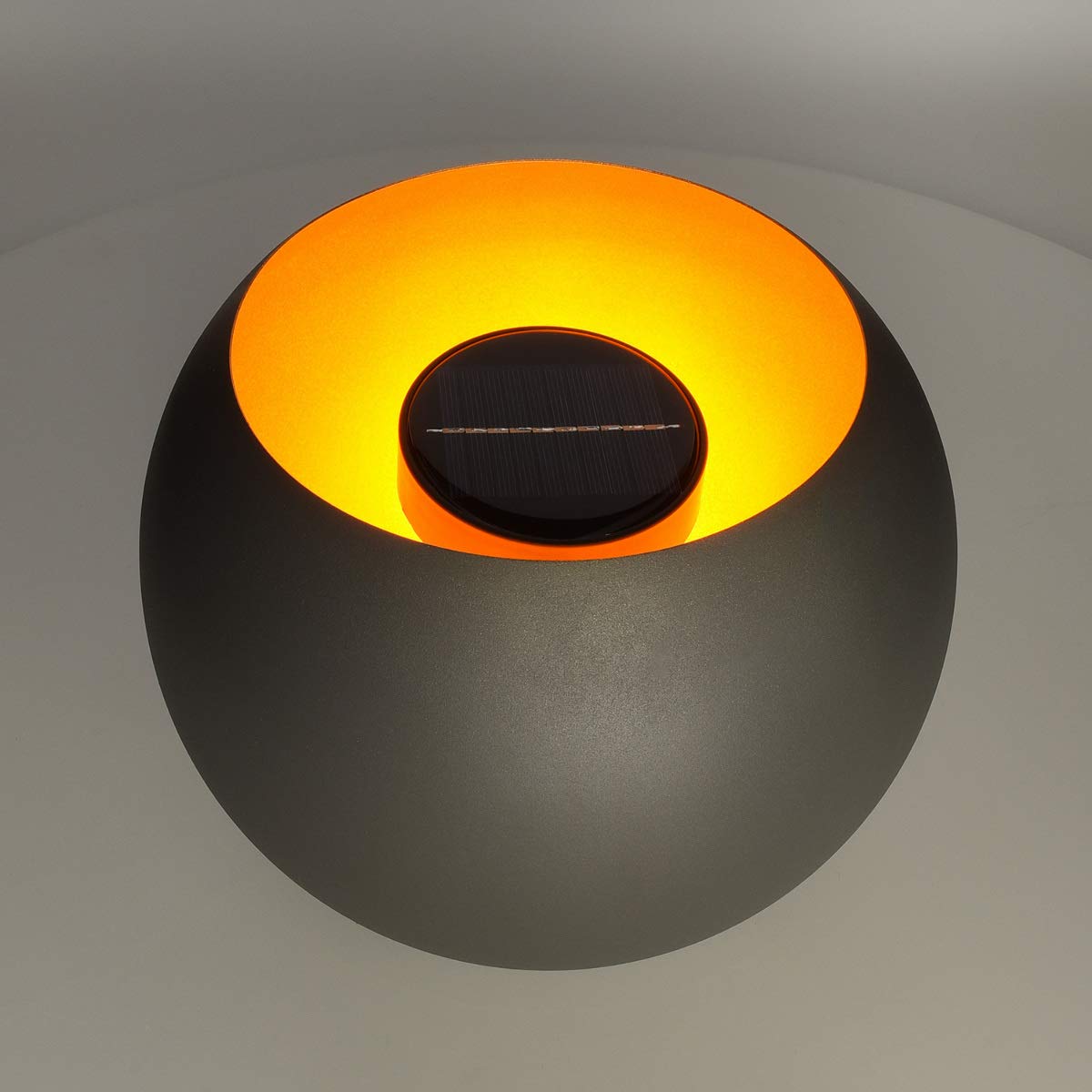 navaris-lighting-led-solar-feuerschale-gartenleuchte-grau-25cm image 5