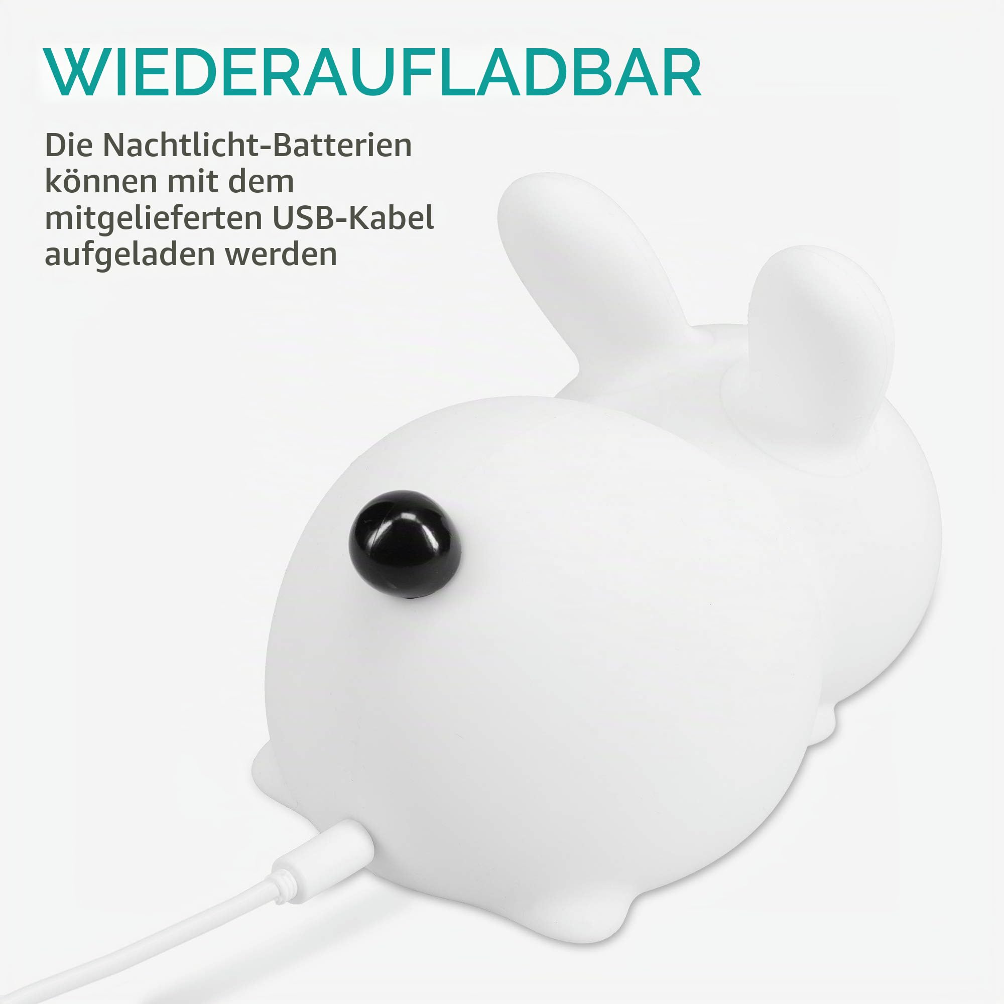 navaris-led-nachtlicht-hase-snow-white-rabbit-dimmbar image 5