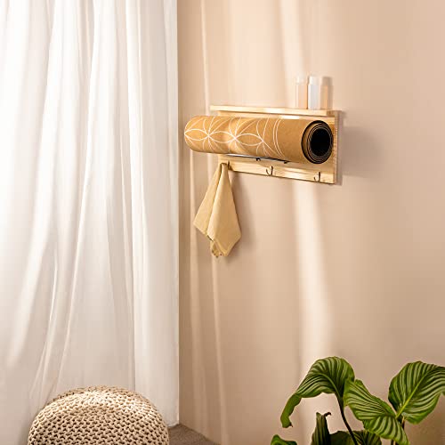 navaris-sport-wellness-h-ngeregal-yogamatte-holz-60cm-mit-haken image 8