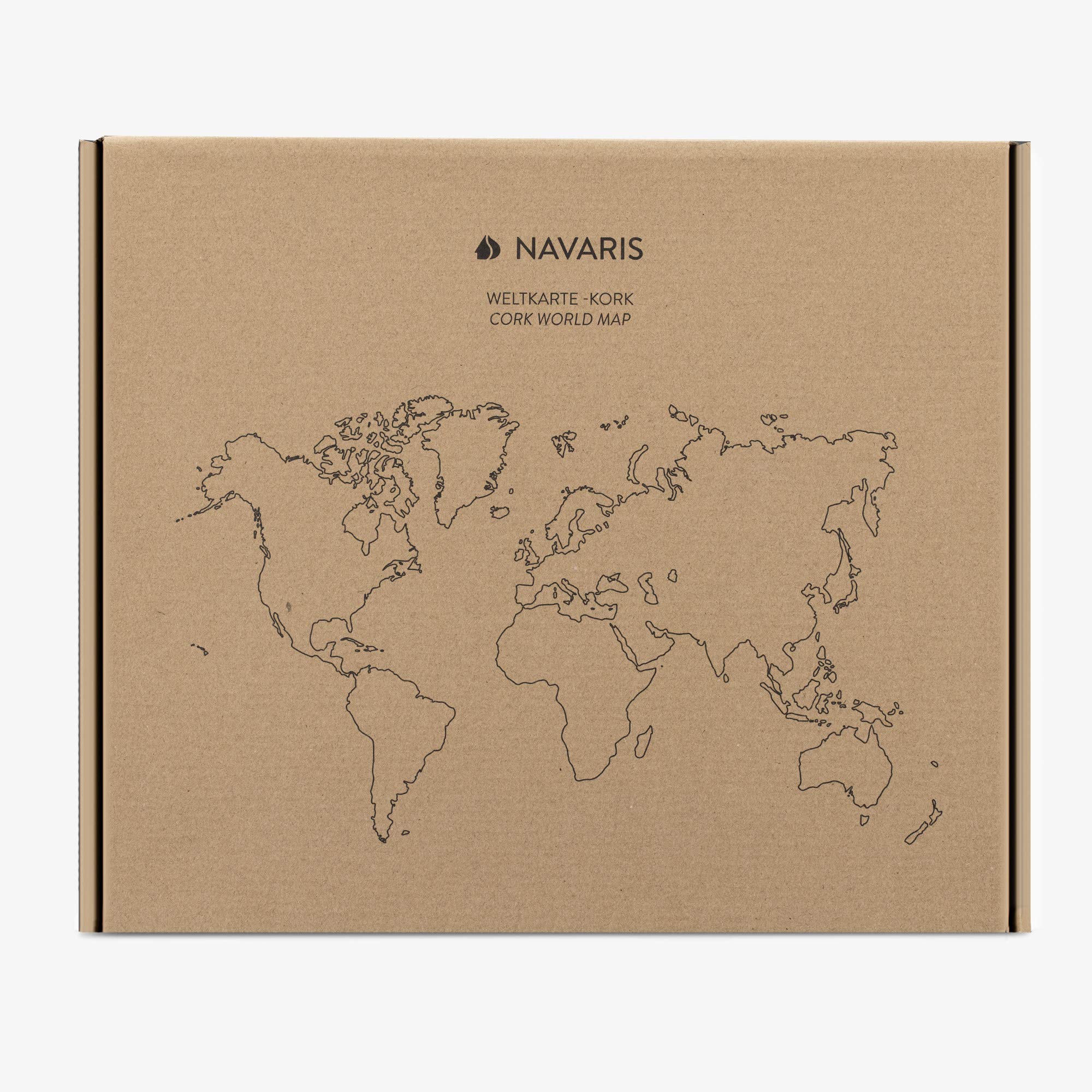 navaris-weltkarte-kork-pinnwand-102x50-3cm-natur-mit-10-pins image 7