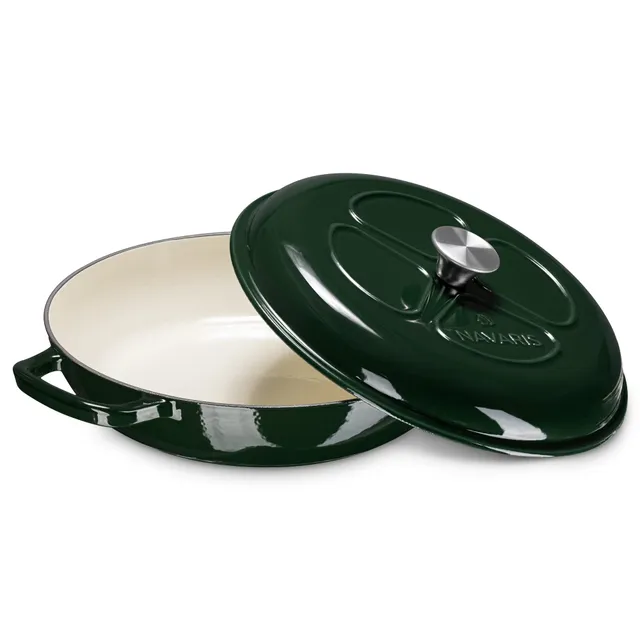 navaris-kitchen-gusseisen-topf-3-5l-rund-emailliert-bratentopf image 1