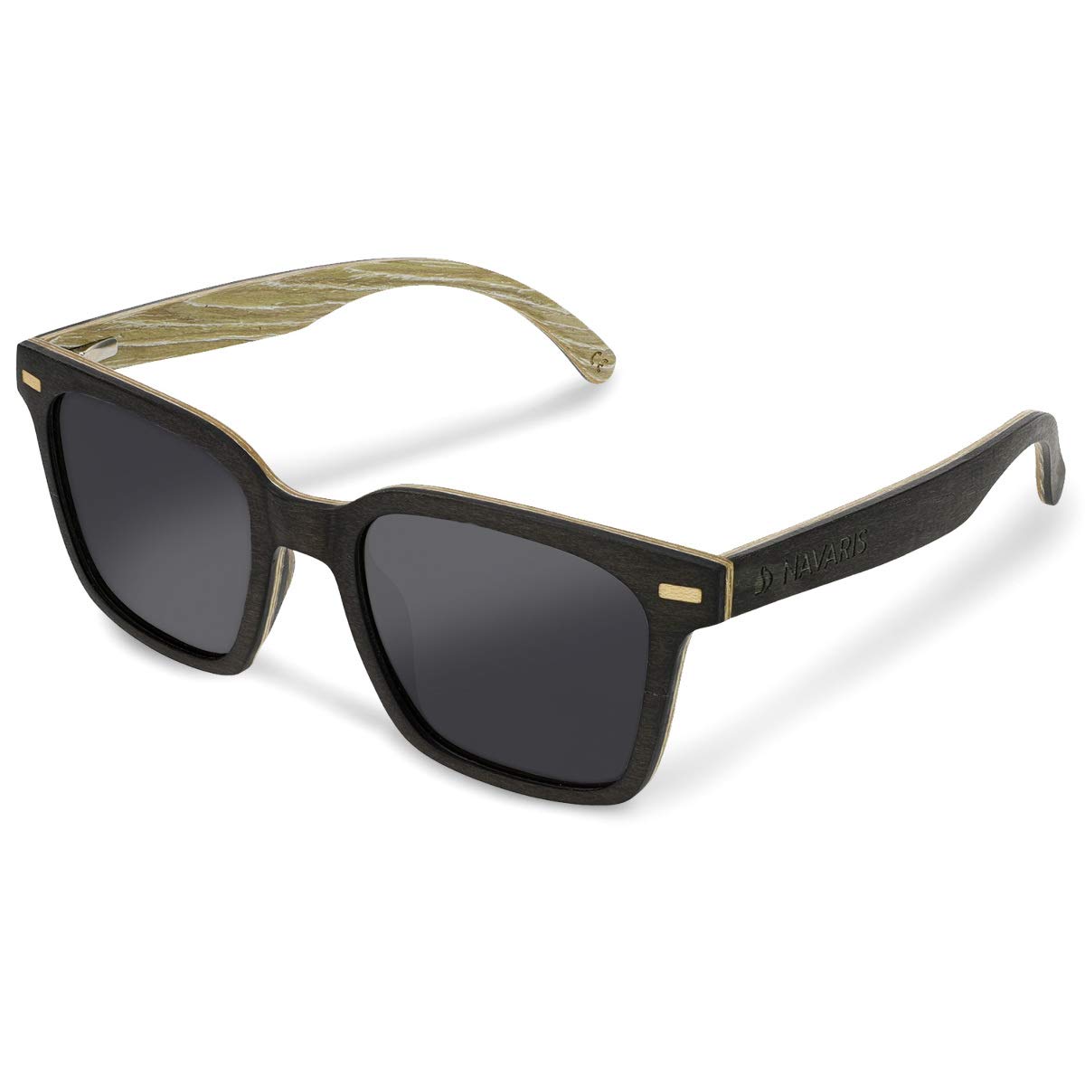 navaris-beauty-holzsonnenbrille-polarisiert-uv-schutz-unisex image 1