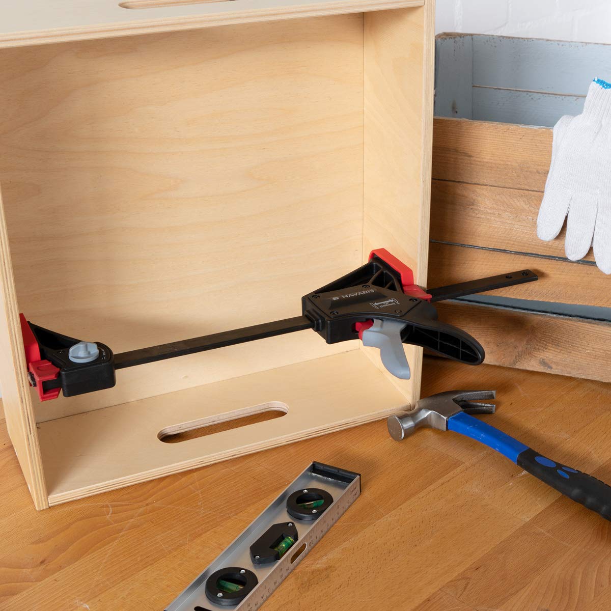 navaris-einhandzwinge-30cm-schraubzwinge-mit-180kg-spannkraft image 3
