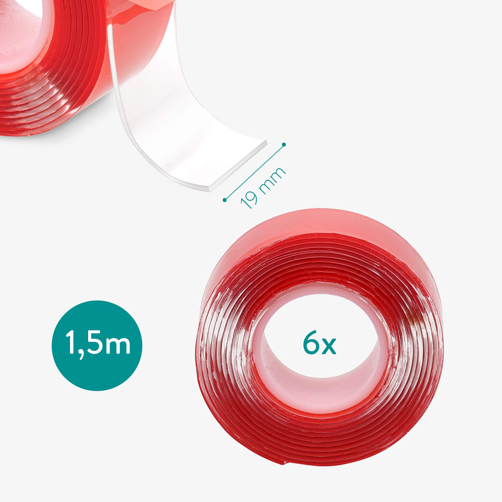 navaris-klebeband-doppelseitig-transparent-6er-set image 3