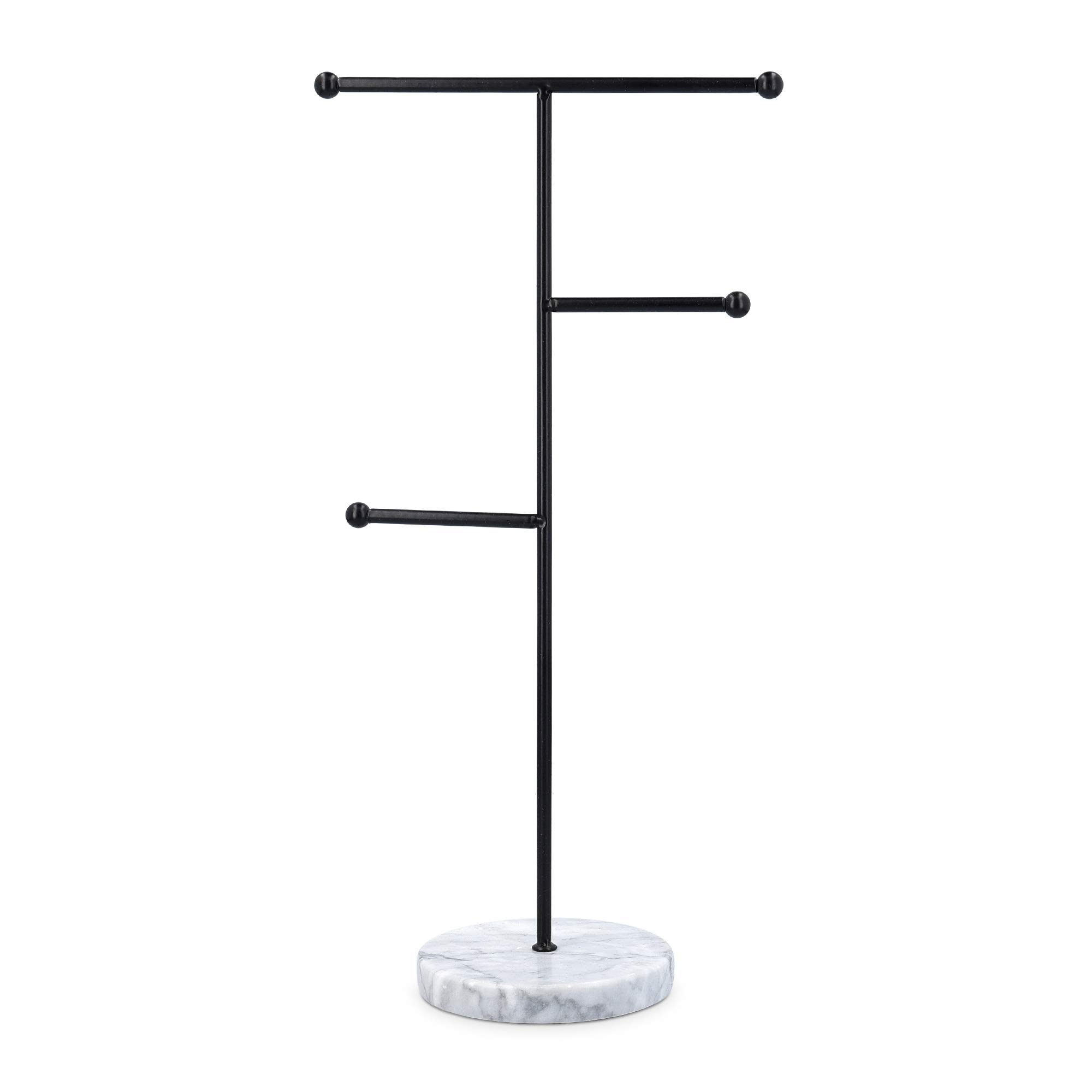 navaris-beauty-schmuckst-nder-marmor-metall-36x18-cm image 1