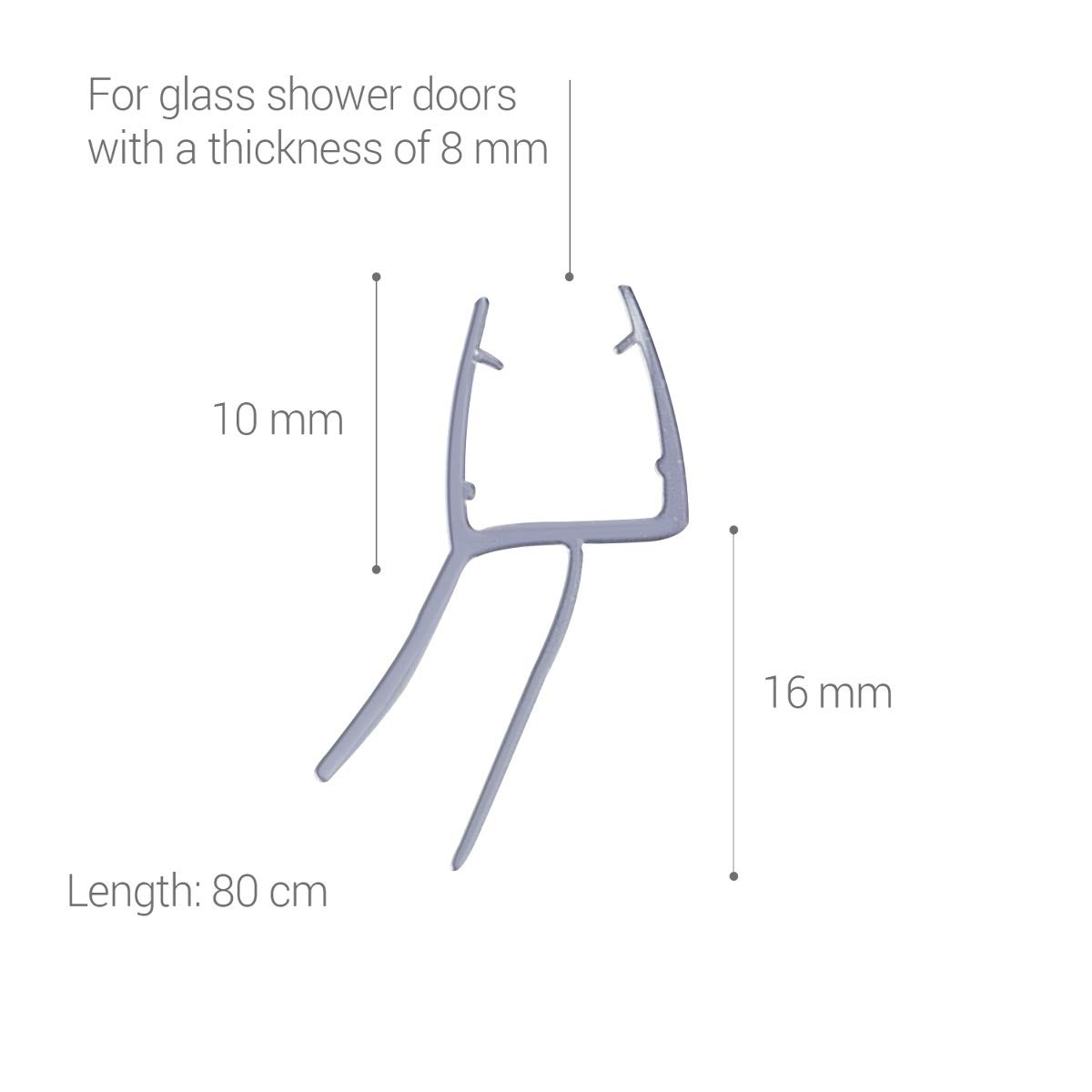 navaris-beauty-duschdichtung-8mm-45-80cm-transparent image 3
