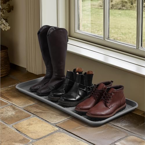 navaris-living-schuhabtropfschale-3er-set-grau-schuhmatte image 8