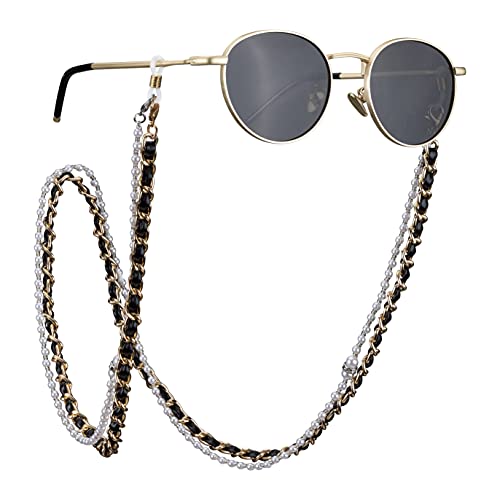 navaris-beauty-brillenkette-pu-leder-2in1-schwarz image 8