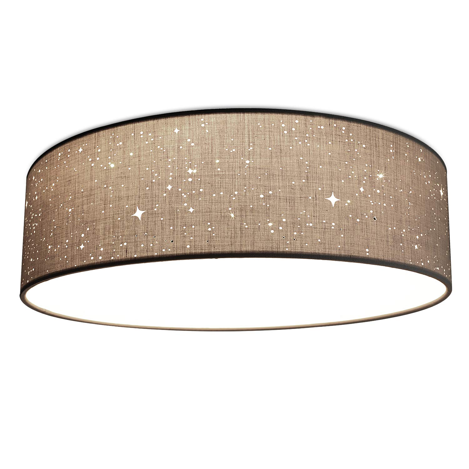 navaris-led-deckenleuchte-24w-rund-40cm-deckenlampe-hellgrau-warmwei image 1