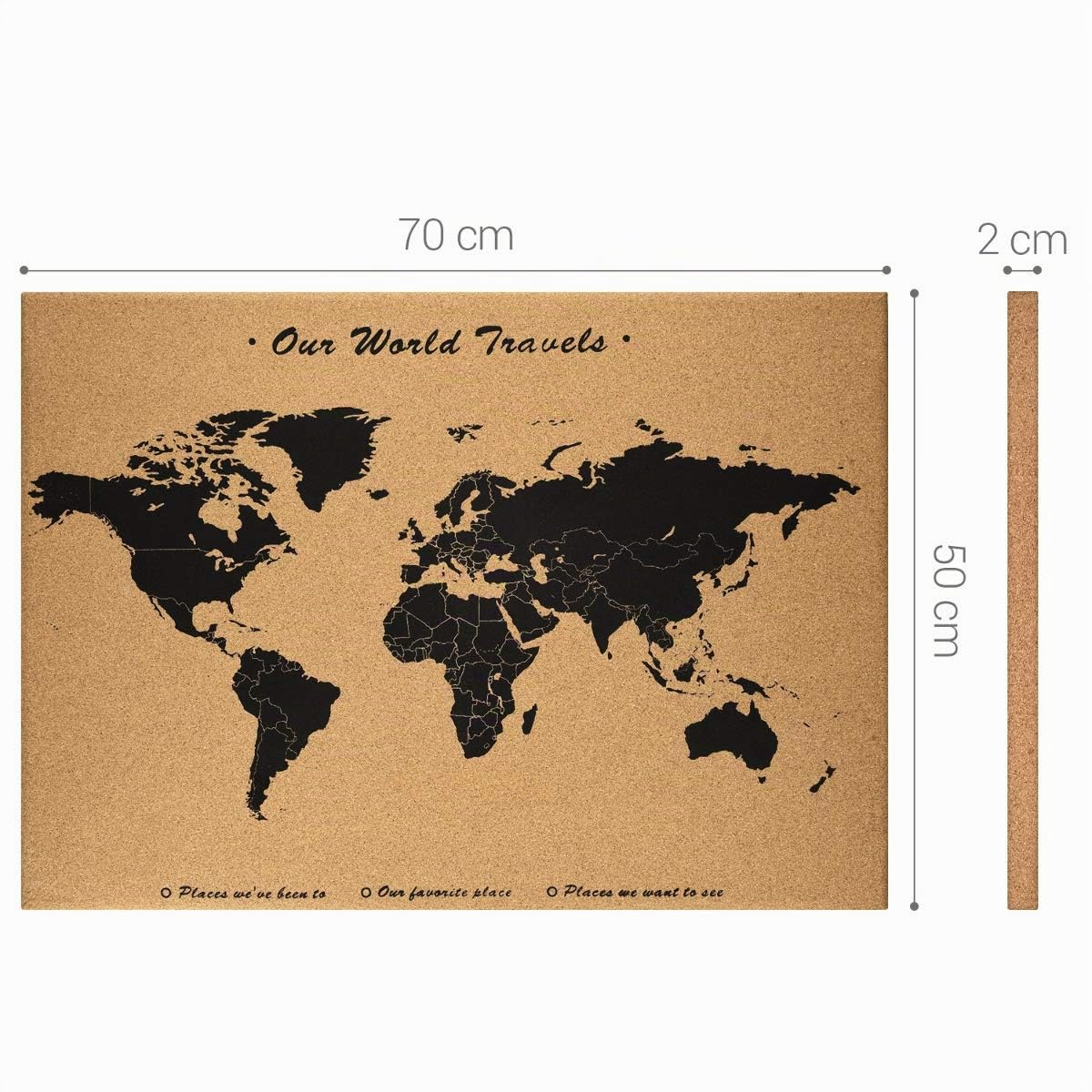 navaris-office-pinwand-kork-weltkarte-70x50cm-mit-pins image 6