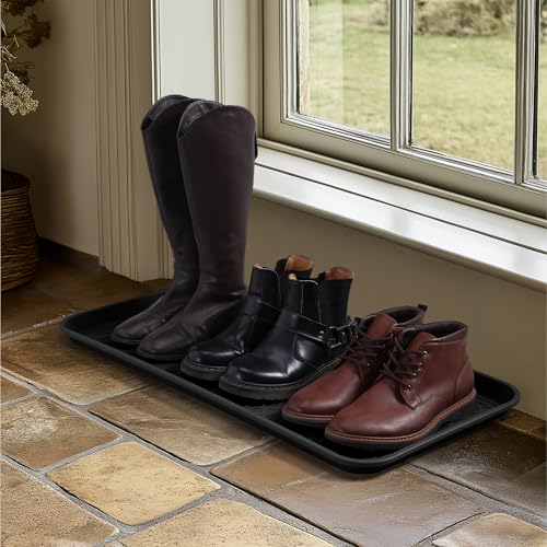 navaris-living-3er-set-xl-schuhabtropfschale-schuhmatte-schwarz-76x38 image 8