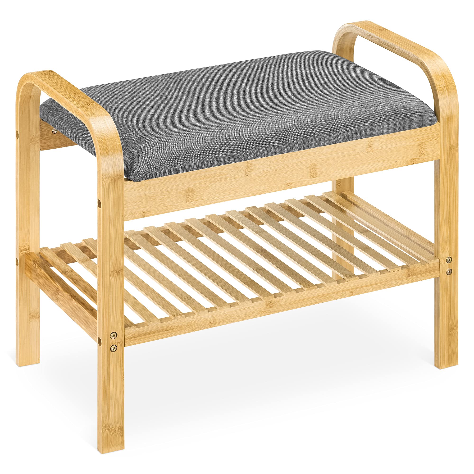 navaris-living-schuhregal-sitzbank-bambus-60x50x33cm-grau image 1