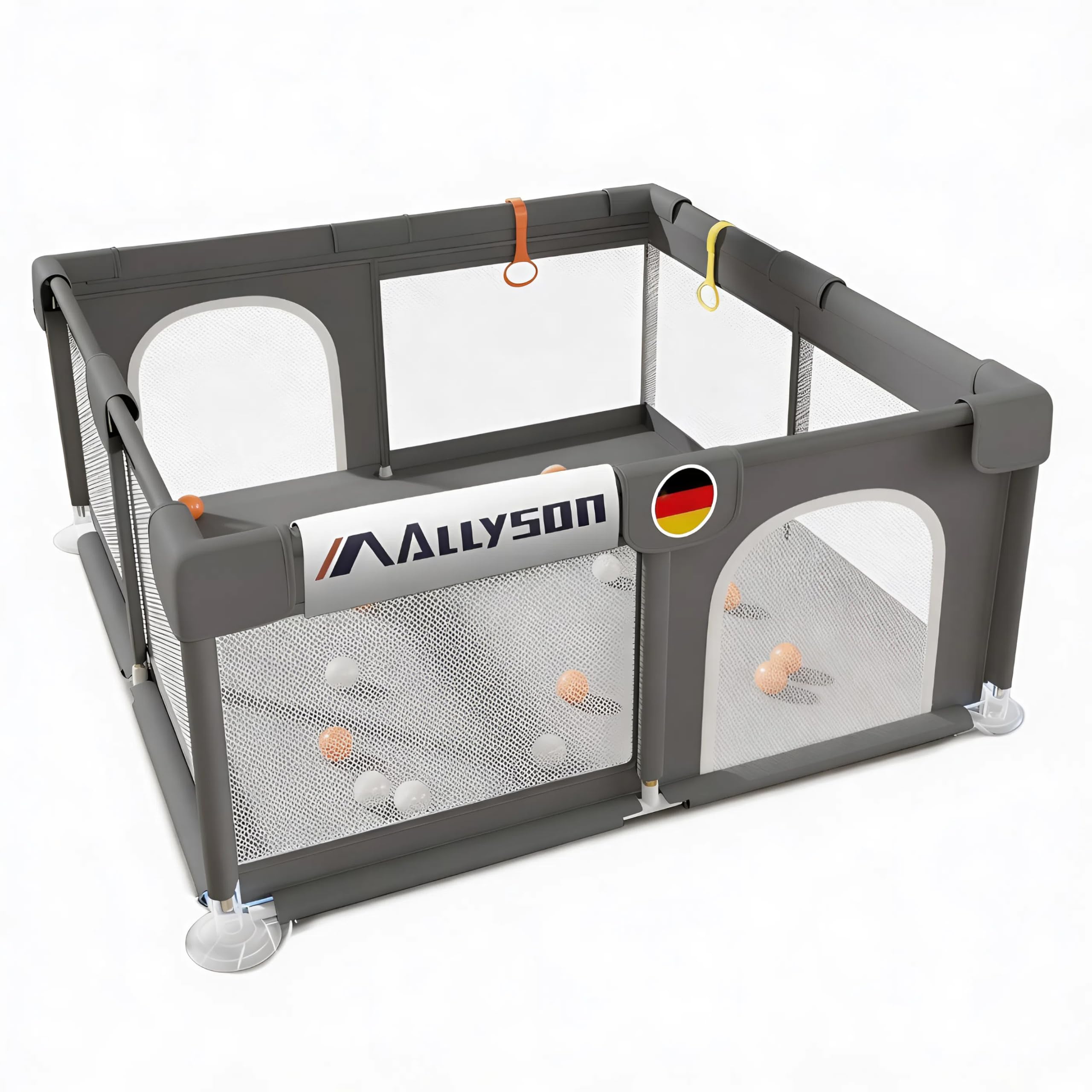 allyson-baby-laufstall-150x180cm-dunkelgrau-matte image 1