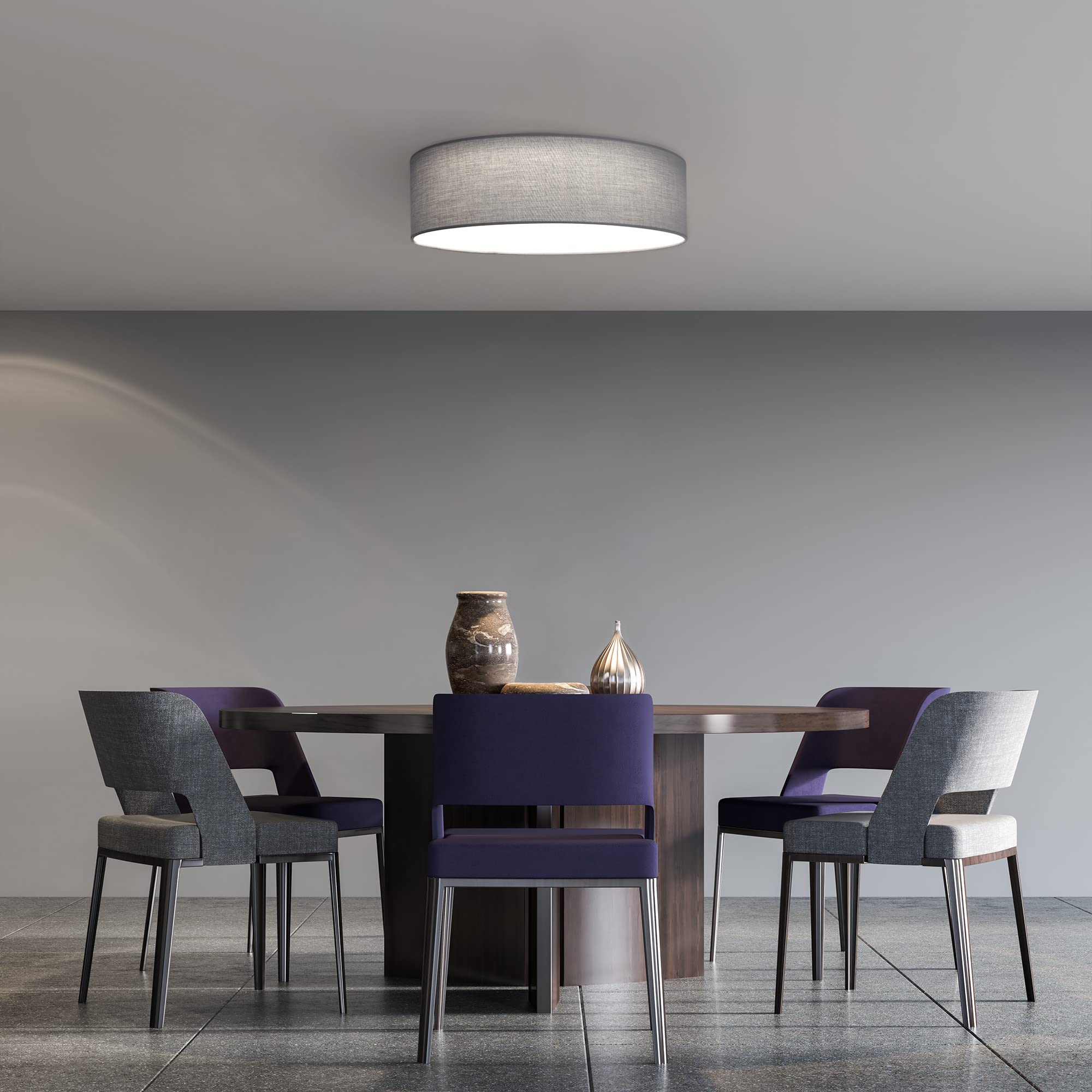 navaris-lighting-led-deckenleuchte-40-cm-rund-grau-hellgrau-dimmbar image 5