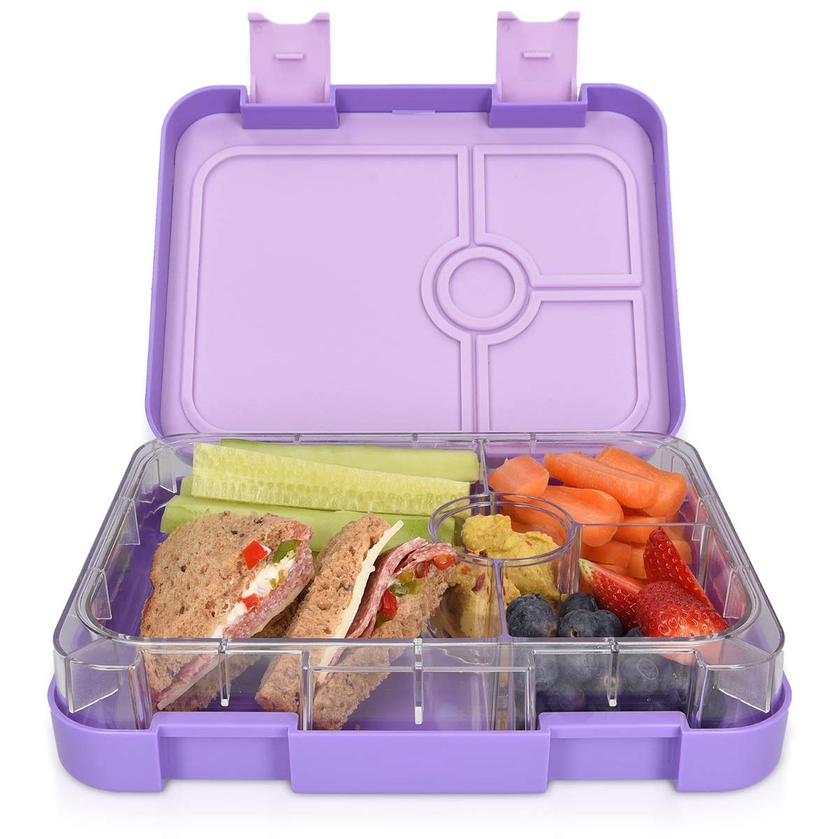 navaris-lunchbox-kinder-4-f-cher-bento-box-violett-bpa-frei image 5