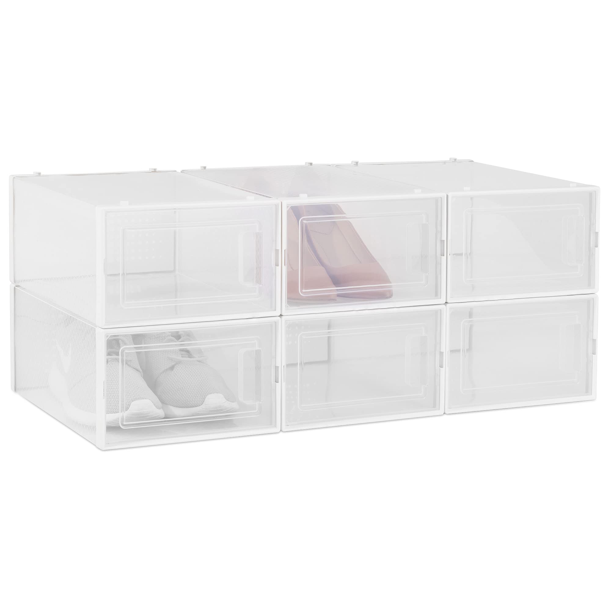 navaris-schuhbox-6er-set-transparent-stapelbar-33-4cm-front-ffnung image 6