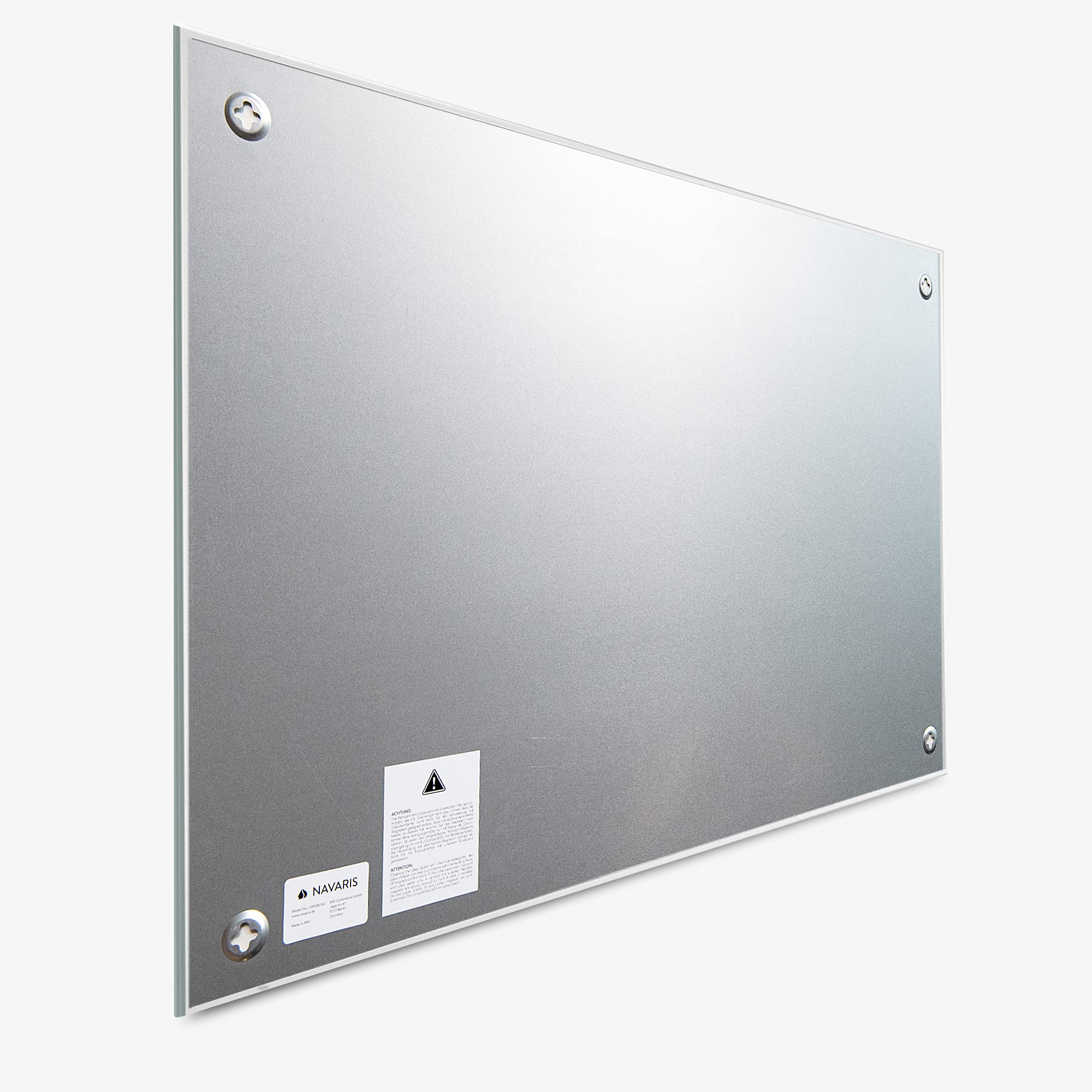 navaris-magnettafel-glas-90x60-cm-schwarz-mit-zubeh-r image 4