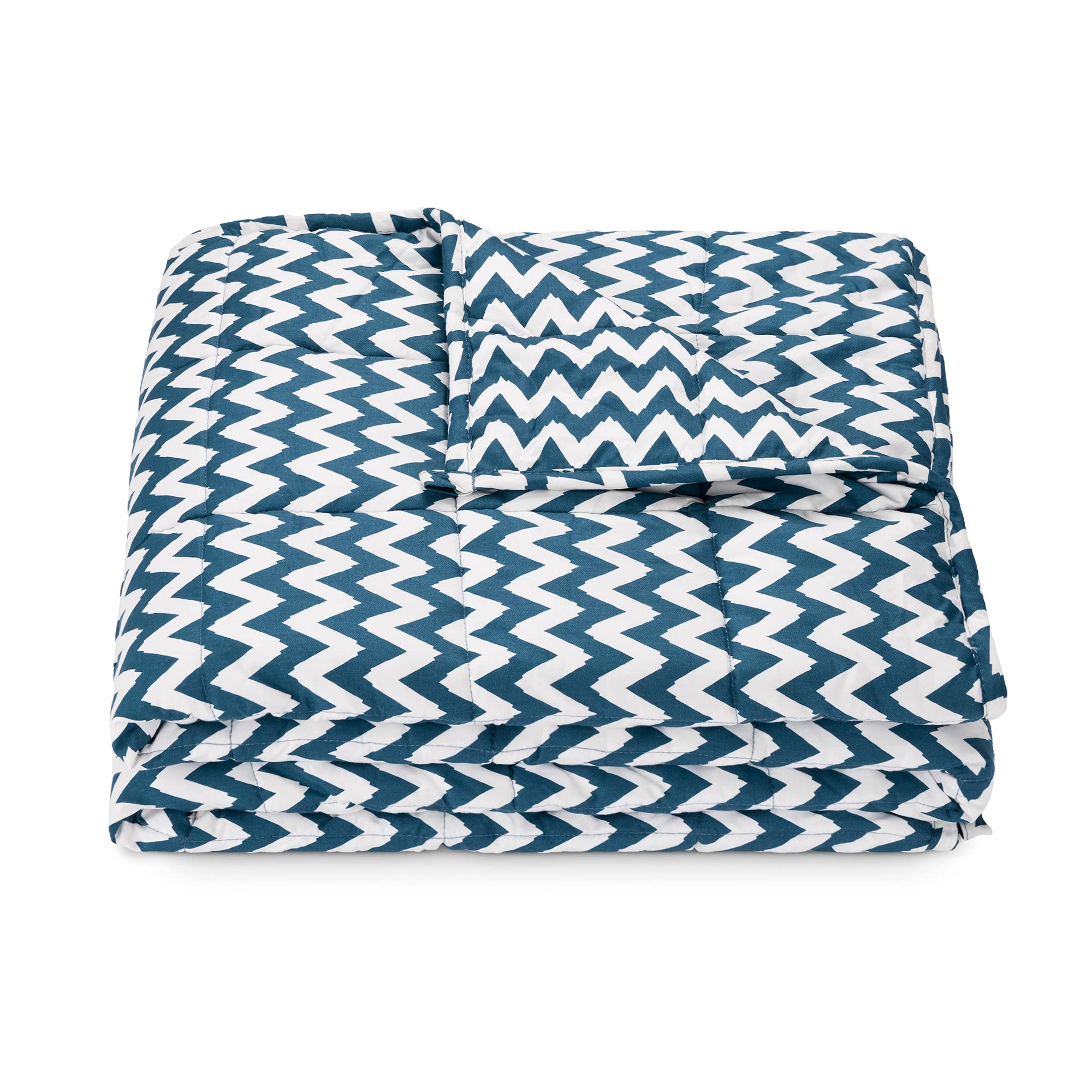 navaris-living-gewichtsdecke-135x200-4-8-kg-zickzack-baumwolle image 7